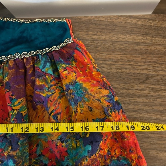 ❤️ Joan Priest Colorful Abstract girl Skirt 128cm 8-9 yrs - Picture 8 of 9